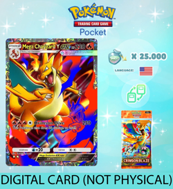 Pokemon TCG Pocket - Mega Charizard Y ex Full Art Card (English) - Image 1