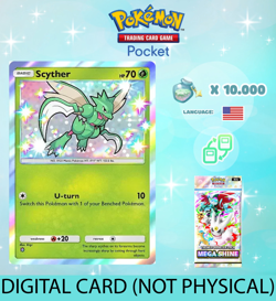 Pokemon TCG Pocket - Shiny Scyther Card (English) - Image 1