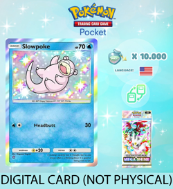 Pokemon TCG Pocket - Shiny Slowpoke Card (English) - Image 1