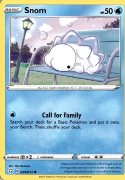Snom 029/072 Shining Fates Pokemon Card TCG - Image 1