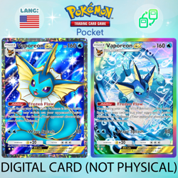 Pokemon TCG Pocket - Vaporeon ex Full Art / Rainbow (English) - Image 2