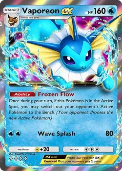Pokemon TCG Pocket - Vaporeon ex Full Art / Rainbow (English) - Image 3