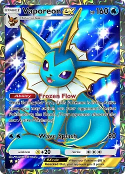 Pokemon TCG Pocket - Vaporeon ex Full Art / Rainbow (English) - Image 4