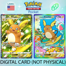 Pokemon TCG Pocket - Alolan Raichu ex Full Art / Rainbow (English) - Image 1