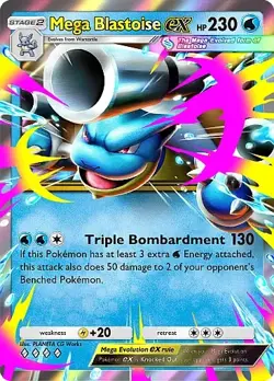Pokemon TCG Pocket - Mega Blastoise ex Full Art / Rainbow (English) - Image 3