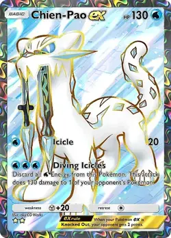 Pokemon TCG Pocket - Chien-Pao ex Full Art / Rainbow (English) - Image 4