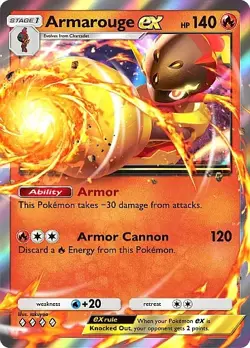 Pokemon TCG Pocket - Armarouge ex Full Art / Rainbow (English) - Image 3