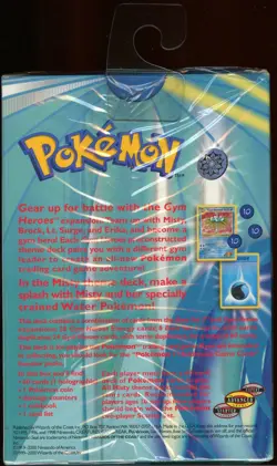 1x SEALED Gym Heroes MISTY Theme Deck (60 Pokemon Cards) - Image 3