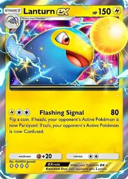 Pokemon TCG Pocket - Lanturn ex Full Art / Rainbow (English) - Image 3