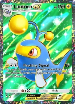 Pokemon TCG Pocket - Lanturn ex Full Art / Rainbow (English) - Image 4