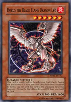 Horus the Black Flame Dragon LV6 - SDRL-EN012 - Common - 1st Edition - Lightly P - Image 1