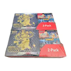 Pokemon Scarlet & Violet Surging Sparks Elite Trainer Box 2 Pack LOT 2 Costco - Image 1