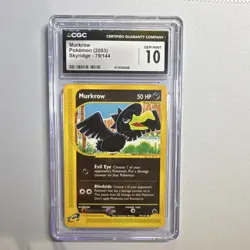 Pokemon Murkrow 79/144 Skyridge CGC 10 2003 English Vintage TCG - Image 1
