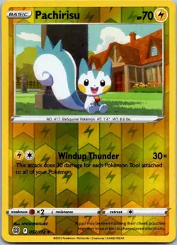 Pachirisu 052/172 Uncommon Brilliant Stars Reverse Holo Near Mint - Image 1