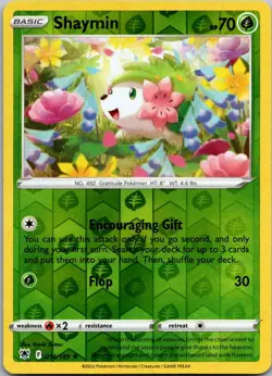 Shaymin 014/189 Rare Astral Radiance Reverse Holo Near Mint - Image 1
