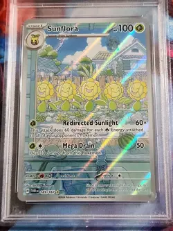 2024 Pokemon Twilight Masquerade Sunflora #169 IR PSA 10 - Image 3