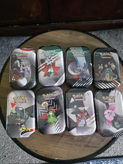🔥Pokemon Black Bolt & White Flare Unova Mini Tins x8 Full Set | New & Sealed💥 - Image 1