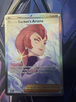 Pokemon Team Rocket’s Ariana #237/182 Destined Rivals NM - Image 3