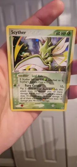 Pokemon TCG Scyther 29/112 EX Fire Red Leaf Green Reverse Holo Mint Condition - Image 1