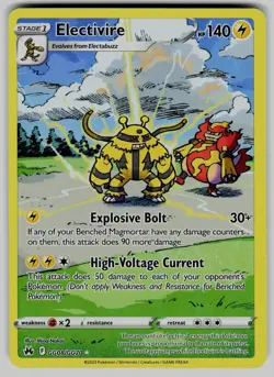 Electivire GG08/GG70 Holo Crown Zenith Galarian Gallery Pokemon NM - Image 1