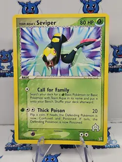 Team Aqua's Seviper - 17/95 Ex Team Magma vs. Team Aqua Pokemon LP - Image 1