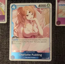 Bandai One Piece Charlotte Pudding & Linlin Holo Card Lot 4 cards - Image 5