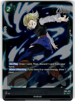 Android 18 FB01-079 SR Dragon Ball Fusion World Super Card - Image 1