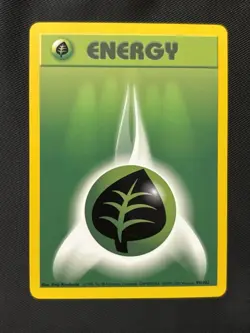 Grass Energy 99/102 Base Set 4th Print 1999-2000 UK NM+ Pokemon Card - Image 1