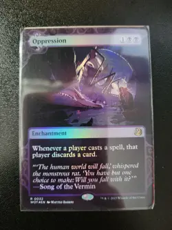 Oppression Wilds of Eldraine: Enchanting Tales Foil Mtg Magic NM - Image 1