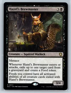 HAZEL'S BREWMASTER 17 RARE COMMANDER: BLOOMBURROW MAGIC: THE GATHERING NM - Image 1