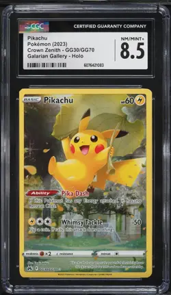 2023 Pokemon Sword & Shield Crown Zenith Full Art Pikachu #GG30 - Image 1