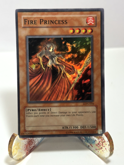YuGiOh! Fire Princess LON-034 Unlimited Super Rare LP - Image 1