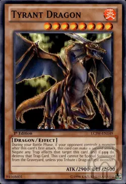 Tyrant Dragon LCJW-EN149 Legendary Collection 4 Joeys World Yu-Gi-Oh 1st Ed NM/M - Image 2