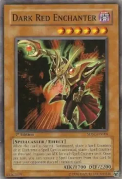 Dark Red Enchanter - SDSC-EN006 - Common - Unlimited Edition - Damaged - Image 1
