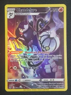 Pokemon TCG Chandelure Lost Origin Trainer Gallery, Holo Ultra Rare Card - Image 1