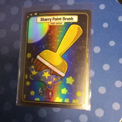 Neopets Battledome TCG Foil Starter Deck Card Starry Paint Brush - Image 1