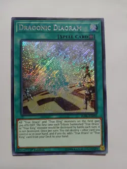 Yugioh Dragonic Diagram Secret Rare BLRR-EN096 1st Ed Near Mint - Image 1