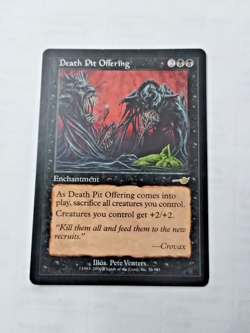MTG Death Pit Offering Nemesis 56/143 Regular Rare - Bit of Edge Wear, one side - Image 1
