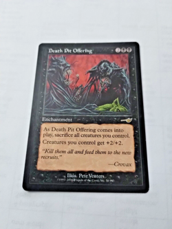 MTG Death Pit Offering Nemesis 56/143 Regular Rare - Bit of Edge Wear, one side - Image 2