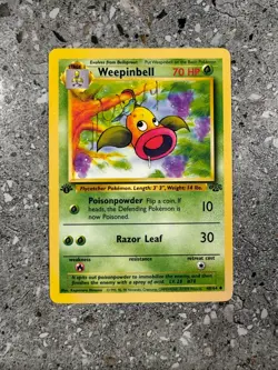 Pokemon TCG Cards 1st Edition Weepinbell 48/64 Jungle NM - Image 1