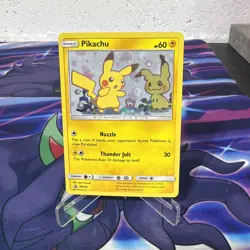 Pokemon TCG Pikachu SM162 Black Star Promo Holo 2019 Team Up promo - Image 1
