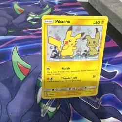 Pokemon TCG Pikachu SM162 Black Star Promo Holo 2019 Team Up promo - Image 3