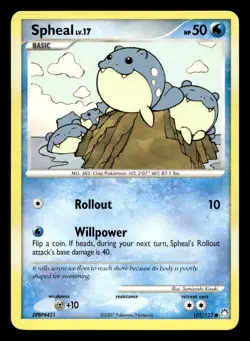 Spheal 102/123 Common Mysterious Treasures Pokemon LP - Image 1