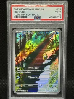 2023 Pokemon Psyduck 175/165 PSA 9 Sv: Scarlet & Violet 151 Holo Full Art Mint - Image 1