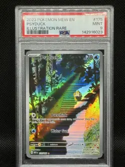 2023 Pokemon Psyduck 175/165 PSA 9 Sv: Scarlet & Violet 151 Holo Full Art Mint - Image 2