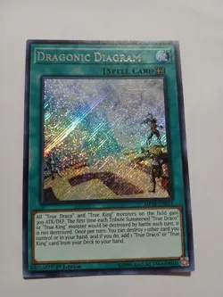 Yugioh Dragonic Diagram Secret Rare MP18-EN015 1st Ed Lightly Played - Image 1