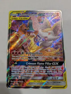 Pokemon TCG Charizard & Braixen GX Tag Team SM230 Black Star Promo - Image 1