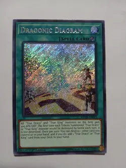 Yugioh Dragonic Diagram Secret Rare MP18-EN015 1st Ed Near Mint - Image 1