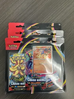 LOT OF 3- Pokemon Chaos Rising ME04 3-Pack Blister- Sealed! In Hand Fast Ship! - Image 2