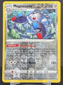 Pokemon Magnezone #107/189 English Astral Radiance Reverse Holo - Image 1